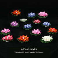 Lanternas Flotantes De Loto Impermeables Decorativas Para Piscina Luz LED Operada Por Batería Vela De Loto Para Bendición - details 4