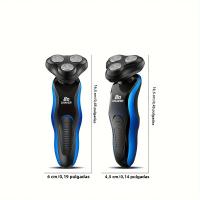 1pc 8D Multifuncional Cepillo De Barba Eléctrico Recargable Para Hombres Con 4 Funciones Cepillo De Barba Recargable Por USB Lavable En Su Totalidad - details 5