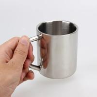 Taza De Café De Acero Inoxidable Térmica Doble Capa Con Asa Antideslizante Para Bebidas Calientes Y Frías Viaje Deportivo Moderno - details 9