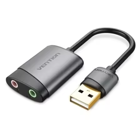 Tarjeta de Sonido Externa USB - Plug And Play - Compatible con Auriculares Apple y Android - 1