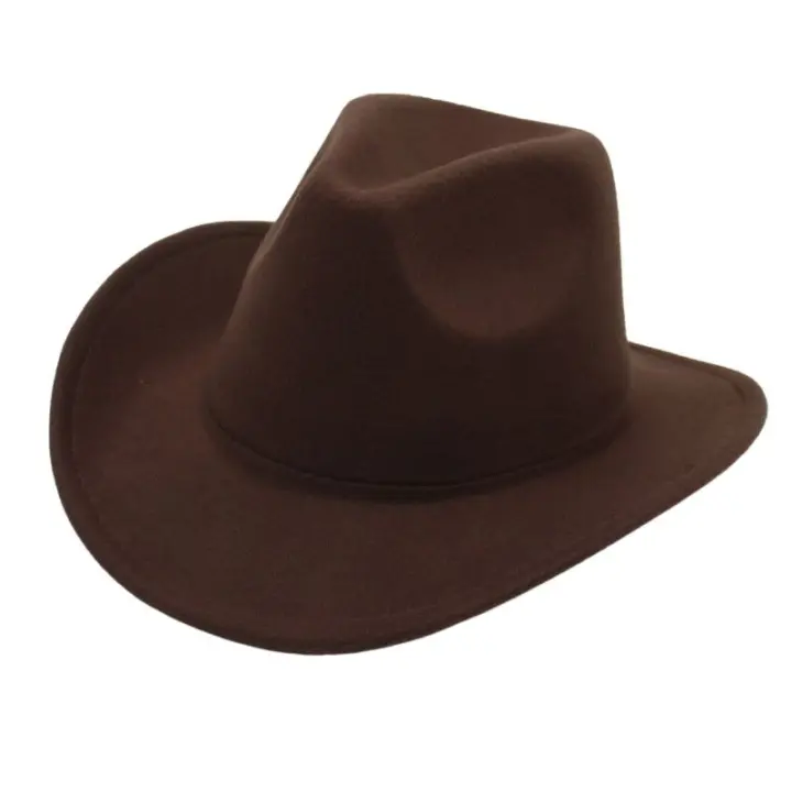 Sombrero De Vaquero Occidental Para Escenario Y Uso Exterior Protección Solar Estilo Étnico Tíbetano Panamá Francés Retro Unisex - 1