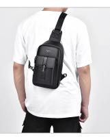 Bolsa De Hombro Para Hombre En Cuero Multi-funcional Deportiva Impermeable Para Correr Y Entrenar Bolsa Mensajera De Viaje Cruzable - details 23