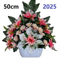 Flores para santos,flores duraderas para cementerio,flores artificiales para cementerio,flores para todos los santos,centro de flores para cementerio,Flores Artificiales de Tela,PERSONALIZAR COLOR Y MEDIDA,GERIMPORT, FESPU - details 1