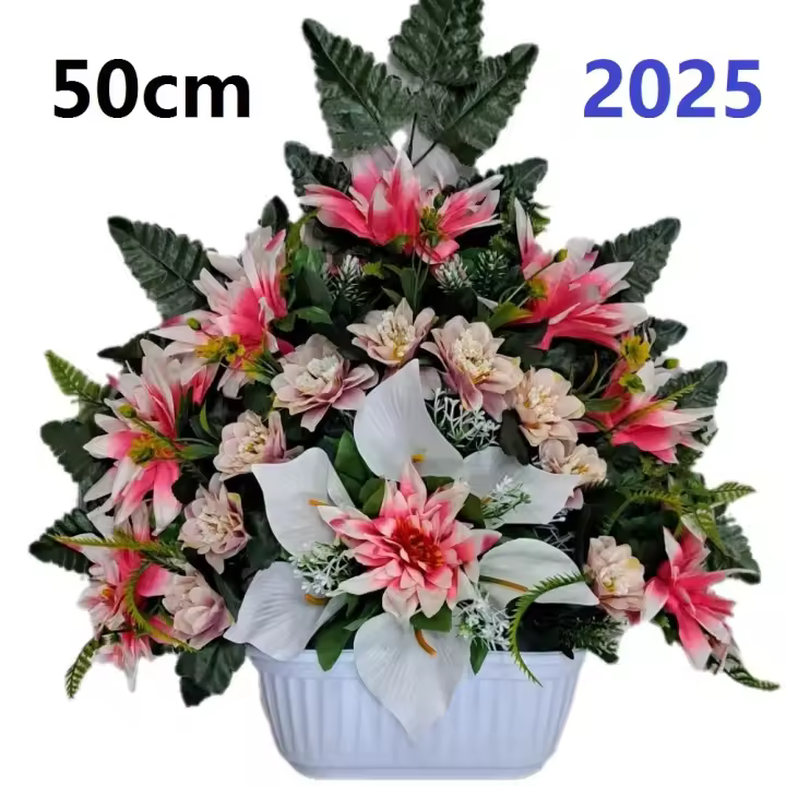 Flores para santos,flores duraderas para cementerio,flores artificiales para cementerio,flores para todos los santos,centro de flores para cementerio,Flores Artificiales de Tela,PERSONALIZAR COLOR Y MEDIDA,GERIMPORT, FESPU - 1