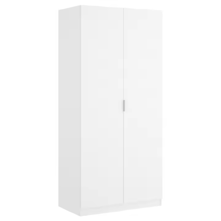 Armario 2 Puertas Essen Blanco - Armario Clásico 184x81x52 cm Armario para dormitorio - Fabricado en España - Melamina Alta calidad - Somnia Descanso - 1