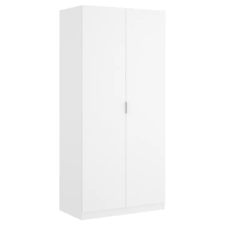 Armario 2 Puertas Essen Blanco - Armario Clásico 184x81x52 cm Armario para dormitorio - Fabricado en España - Melamina Alta calidad - Somnia Descanso - 1
