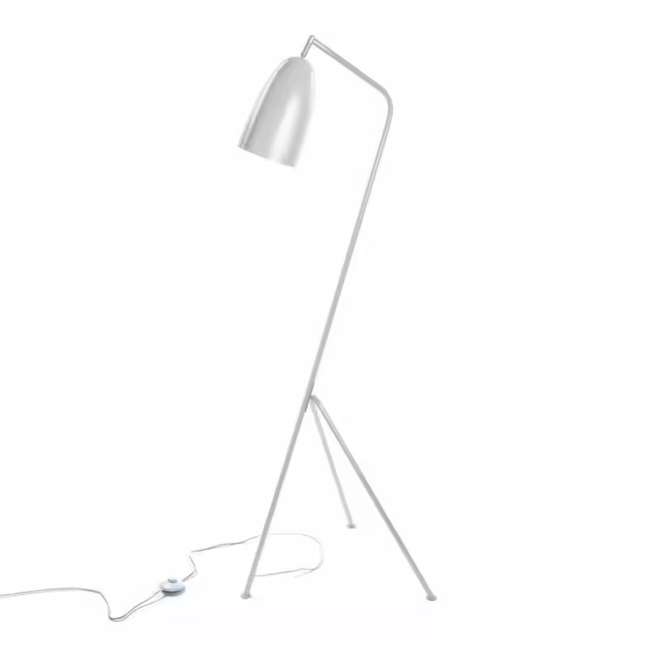 Lámpara de Pie Versa Blanco Metal (50 x 148 x 57 cm) - 1