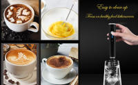 【MOTOR TURBO 2024】Espumador de Leche Electrico, USB Recargable Mini Batidora, Milk Frother, Batidora Leche Espuma, 3 Velocidades, Vaporizador de Leche, Batidora de Leche para Café con leche, Capuchino, Chocolate Caliente - details 2