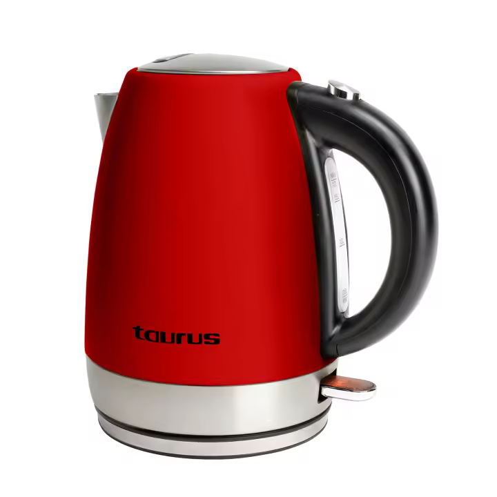 Taurus - Hervidor Vintage Red. Color Rojo. Material producto Acero inoxidable. Potencia 2.200 W. Longitud del cable 75 cm - 1