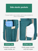 Bolso De Mamá Plegable Y Portátil Gran Capacidad Para Bebé Bolsa De Viaje Para Mujer Estilo Mochila Colorido Diversidad De Patrones - details 8
