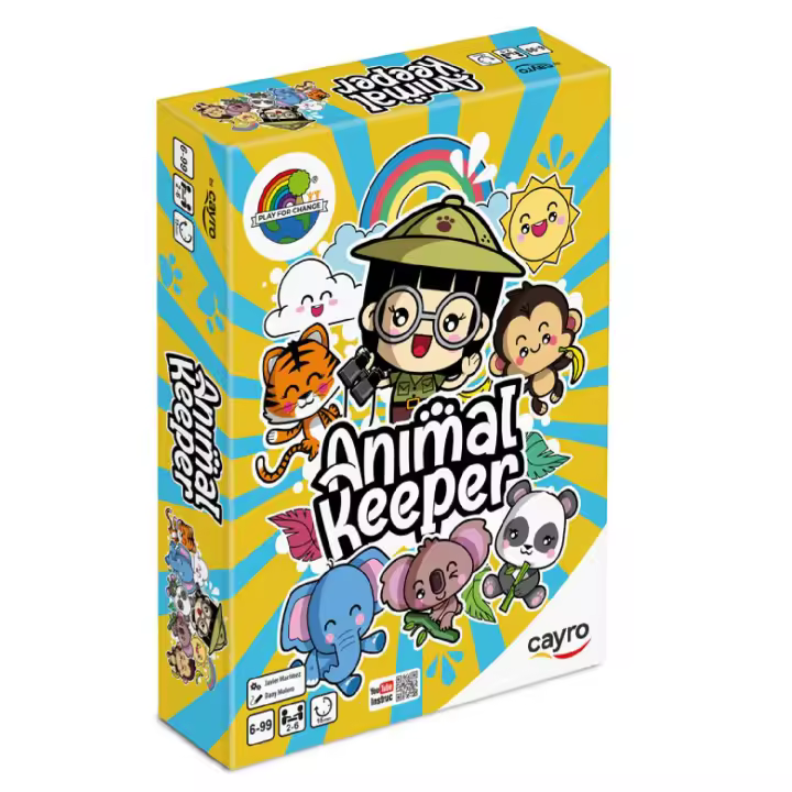 Cayro - Animal Keeper - Juego de Cartas Educativo - Desarrollo de Habilidades Matemáticas - Salva a Todas Las Especies de Animales - 2 a 6 Personas - 1