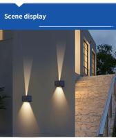 Lámpara De Pared Solar Moderna 10W COB IP65 Impermeable Para Exterior Decoración De Jardín Patio Valla Ambiente - details 11