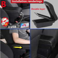 Caja De Reposabrazos Para Coche Suzuki IGNIS Piezas De Retrofits Dedicadas Almacenamiento Interior Accesorios De Coche Material Cuero / Plástico ABS - details 4