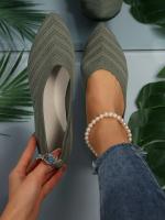 Zapatos Planos De Mujer Con Punta Puntiaguda Y Color Sólido Zapatos Slip-on Transpirables Y Casuales Ballet Flat Zapatos Para Mujer Loafer - details 38