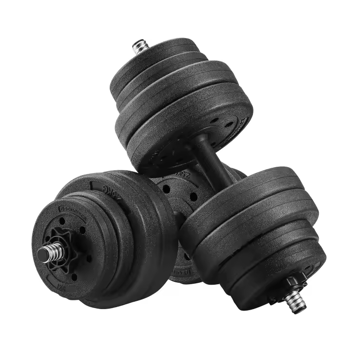 SONGMICS Mancuernas de Fitness, 30 kg, Pesas para Hombres, Cubierta de Plástico PE - 1