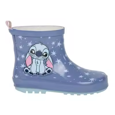Botas de agua para la lluvia de Rubber Stitch en color azul denim de Lilo y Stitch - 1