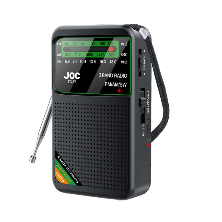 Mini portátil Mini Radio FM Am transistores con excelente señal de bolsillo por Pilas AA (no incluidas) - 1