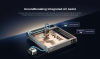 Creality Falcon2 Grabador láser, Máquina de grabado láser de 40W de potencia para regalos personalizados, Cortadora láser con asistencia de aire para madera, Velocidad de 25000mm/min Máquina CNC para bricolaje en madera, metal, acrílico, cuero 400*415mm - details 7