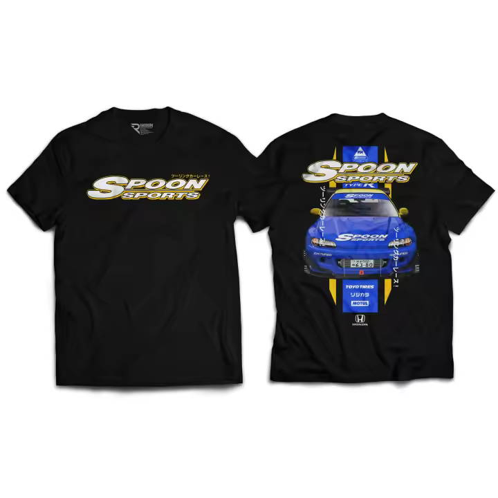 Camiseta Premium RACEROOM HONDA SPOON EG6 JDM Drift, 100% Algodón, S M L XL XXL 3XL 4XL - 1