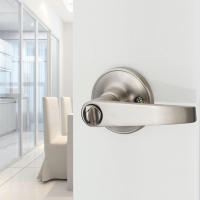 Cerradura De Manilla De Acero Inoxidable Con 3 Llaves Para Puerta Interior Cerradura De Manilla De Repuesto Para Casa Y Oficina - details 5