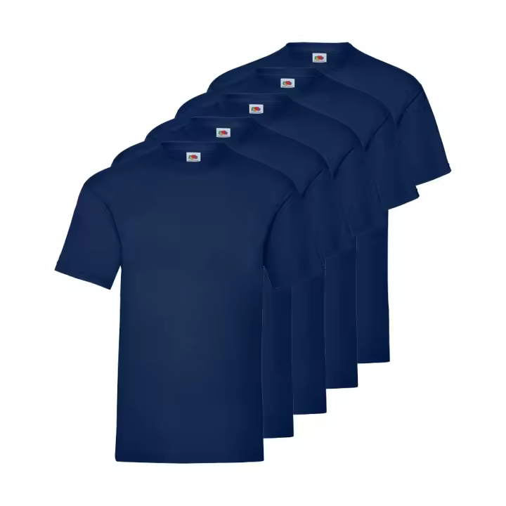 Fruit Of The Loom Pack 5 Camisetas FRUIT OF THE LOOM ORIGINAL, Algodón Peinado, Tacto Suave, Cuello Redondo - 1