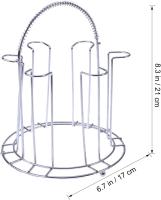 Soporte para 6 tazas en acero inoxidable - details 2