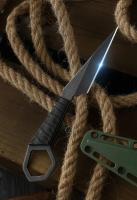 Cuchillo De Acero Inoxidable Para Exteriores Mini Con Afilador Herramienta De Camping Viaje Regalo De Vacaciones Cuchilla Recta Fácil De Afilar - details 1