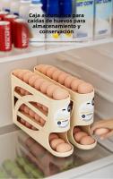 Organizador De Huevos Automático Dispensador De Huevos Para Nevera Rack De Almacenamiento De Plástico Para Encimera De Cocina Y Organizador De Puerta De Nevera - details 0