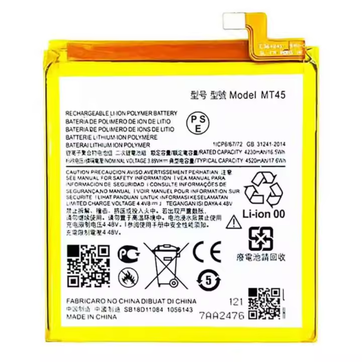 Bateria interna MT45 compatible para Motorola Edge 20 Pro 4520mAh repuesto - 1