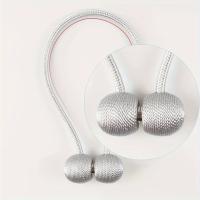 2pcs/pair Retortillas De Cortina Magnéticas Diseño De Auriculares Accesorios Para Cortinas De Baño Y Showers - details 4