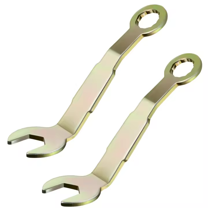 Llave de puerta de gabinete portátil pivotante con gancho deslizante, llave fija de 3/8 pulgadas - 1