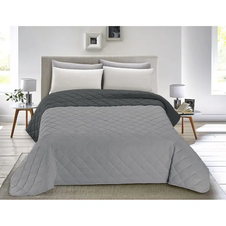 Colcha Bouti Reversible Entretiempo con Funda de Cojines - Ideal para Primavera y Verano - Cama 90/105/135/150/180 - 1