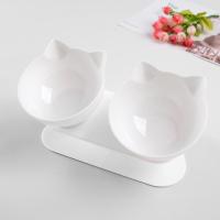 Tazón De Gato Doble Elevado Antideslizante Alimentación De Agua Con Soporte Inclinado Para Pequeños Perros Y Gatos Bebés Suministros De Bebida - details 3