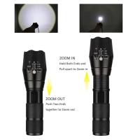 Linterna LED T6 De Alta Potencia Para Camping Con 5 Modos De Luz Zoom Material De Aluminio Impermeable Y Batería Externa 18650 - details 5