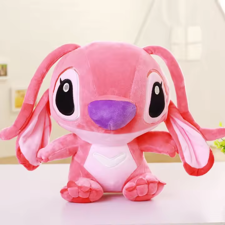Peluche Grande Disney Lilo & Stitch Kawaii Suave Azul Rosa Muñeco De Peluche Anime Película Regalo De Navidad Para Niños Y Adultos - 1
