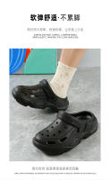 Zapatillas De Hombre EVA Plataforma Altura Cómodas Transpirables Antideslizantes Impermeables Sandalias De Exterior Con Cordones - details 0