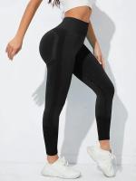 Leggings De Yoga Para Mujer Fitness Sin Costuras Pantalones De Gimnasio Push up Moda Con Cinturón Elástico De Nylon - details 2