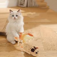 Juguete Interactivo Para Gatos 1/4pcs Sisal Ratón Falso Resistente Mordedura Juguete De Peluche Simulación Rata Para Gatos Y Gatitos Auto-juguetes - details 0