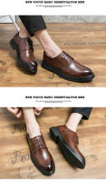 Zapatos De Cuero Para Hombre Estilo Británico De Negocios Con Punta Pointy Tamaño 46 Zapatos De Boda Tendencia Transpirables Con Cordones Y Diseño De Encaje - details 6