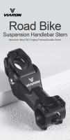 VIARON Aluminio Aleación Bicicleta Manillar Damping Con Alta Resistencia Para 31.8mm Bicicleta Manillar 28.6mm Horquilla Calibre - details 0