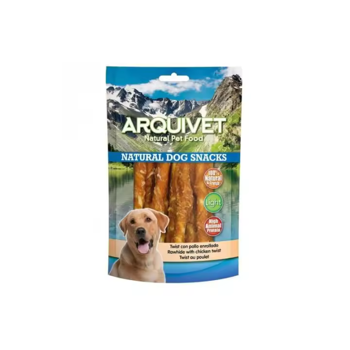Snack Twist Con Pollo Enrollado 100Gr Arquivet - 1