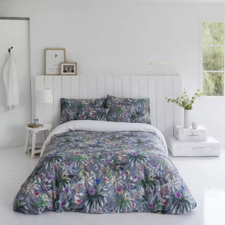 ETHERE MAISON - Funda nórdica Timanfaya Tropic, algodón 200 hilos. Cierre con botones. - 1