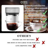 Cafetera espresso portátil, cafetera de una Taza, cafetera espresso artesanal, cafetera espresso compacta fácil de usar cafetera percoladora para conducir, conducir, acampar, Oficina - details 2