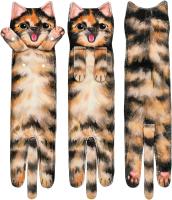Divertidos Gatos Toallas de Mano Suspendible- Decoración Gato Baño Cocina - Toalla Absorbente Animal Regalos Navidad Cumpleaños Amigo Invisible-Regalos Originales Graciosos Mujer Amantes de Los Gatos - details 5
