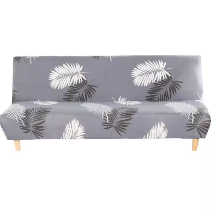 Cubierta Sin Brazo Clic Clack Cubierta Elástica Cubierta de Sofá Cama Cubierta de Sofá Sin Reposabrazos, Patrón de Tinta de Pluma - 1