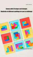 Juego De Rompecabezas Interactivo En Escritorio Para Dos Personas Tangram Matemáticos Juguetes De Bloques De Construcción Tablero Juego De Colores Y Formas Para Niños Regalos - details 7