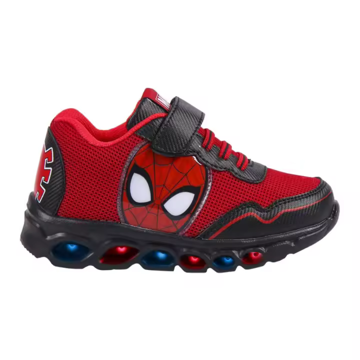 Spiderman Zapatillas Rojo Niño Tira de Velcro Oficial - 1