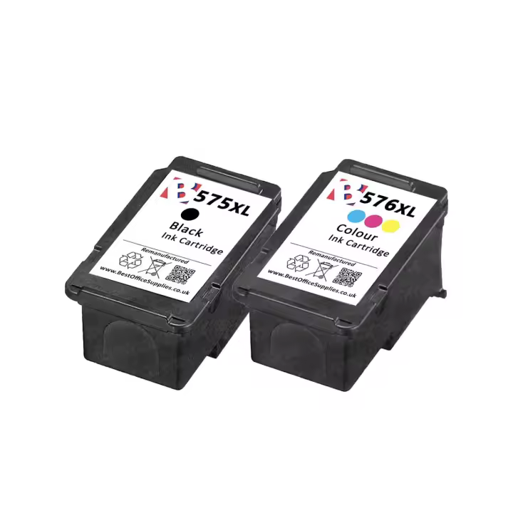 pack 2 Tintas Compatibles para Canon PG575XL + CL576XL para Pixma TR4750i, TR4751i, TS3550i, TS3551i PG-575XL + CL-576XL - 1