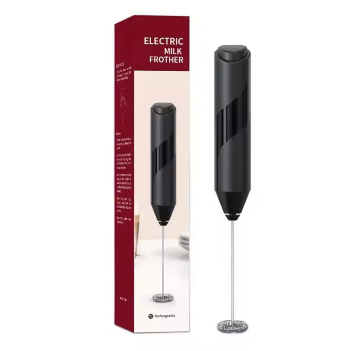 Niucom mini espumador eléctrico batidora eléctrica portátil para leche, cafés, batidos, mezclas, suplementos varilla para batir - 1