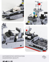 Juguete De Construcción DIY MOC3518-21 Barco Portaaviones Militar Misil Destruidor Submarino Bloques Pequeños Para Niños Modelo De Bloques Compatible Con Lego ABS Sin Batería - details 6